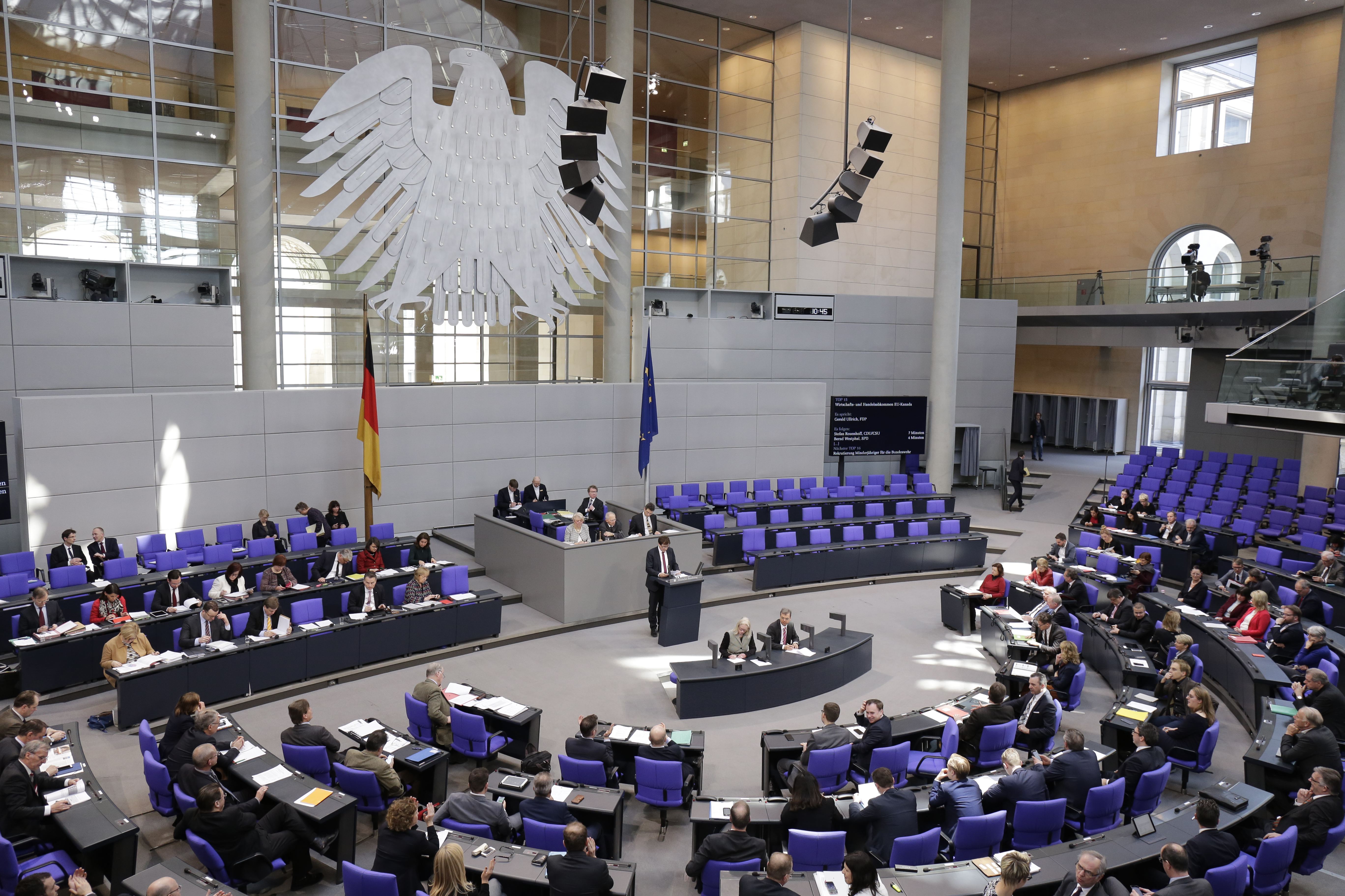 Plenum des Deutschen Bundestages